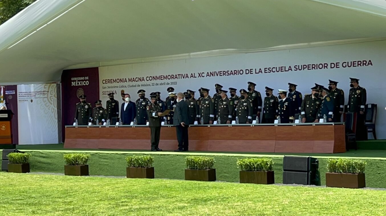 90 aniversario de la creación de la Escuela Superior de Guerra en San Jerónimo Lídice