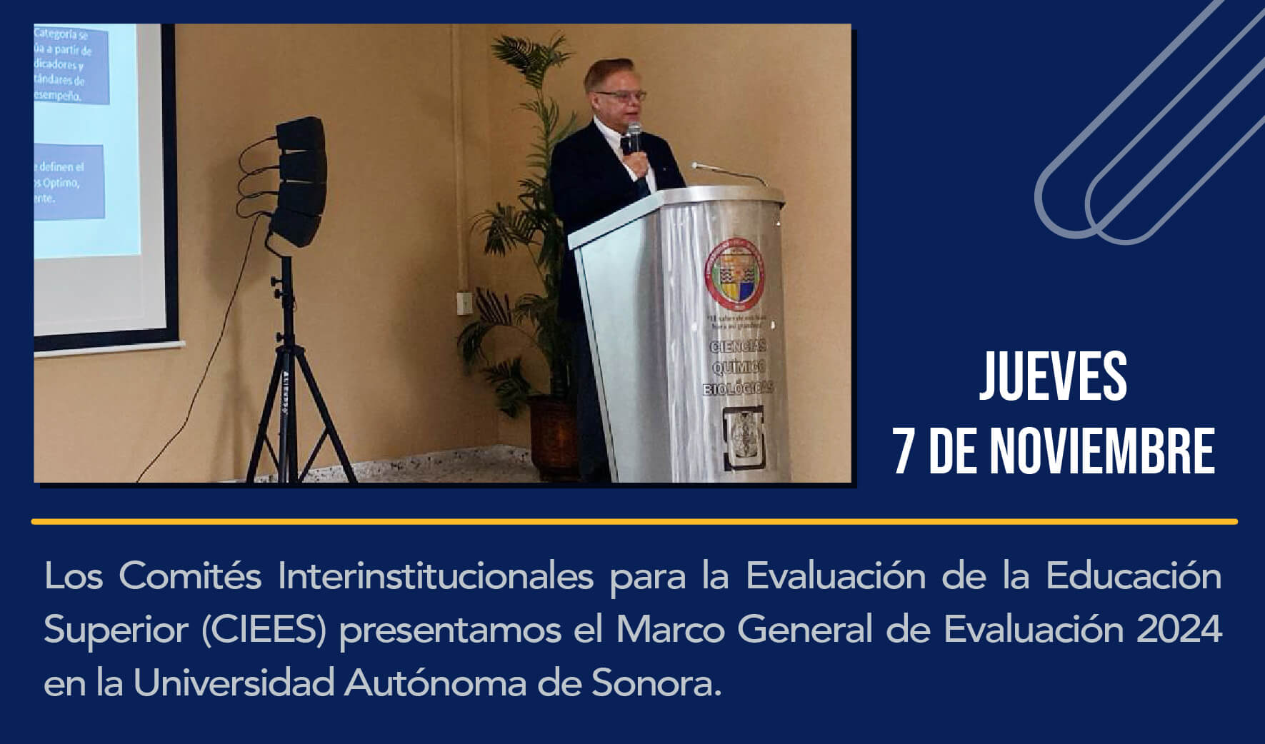 En el marco de la XXVII Conferencia Nacional de la Asociación Nacional de Facultades y Escuelas de Química (ANFEQUI), los CIEES presentamos el Marco General de Evaluación 2024